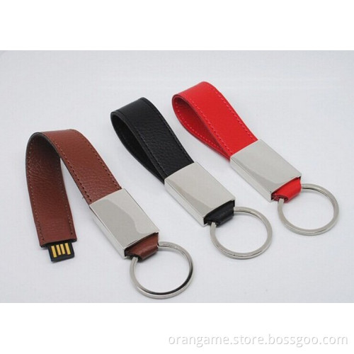 Leather Wrist USB Flash Drive, Red, Black and Brown for Choice